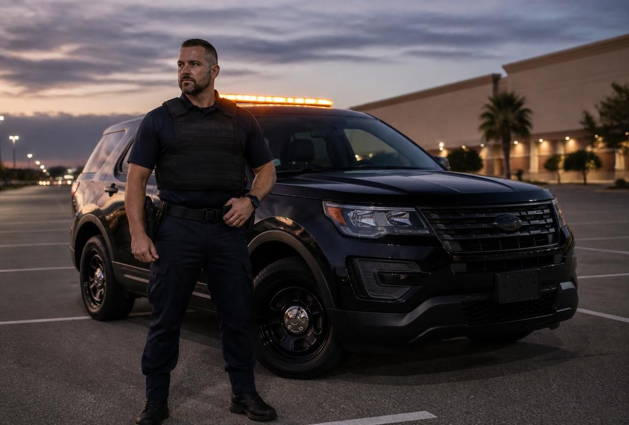 Retail security Cameron Park CA — Stormhammer SUV lot sweep at Cameron Park Plaza, 95682