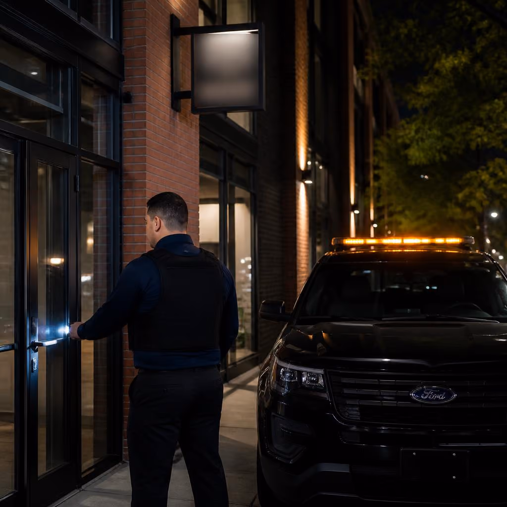 Loft building security R Street Sacramento — Stormhammer officer lockup check, 95811
