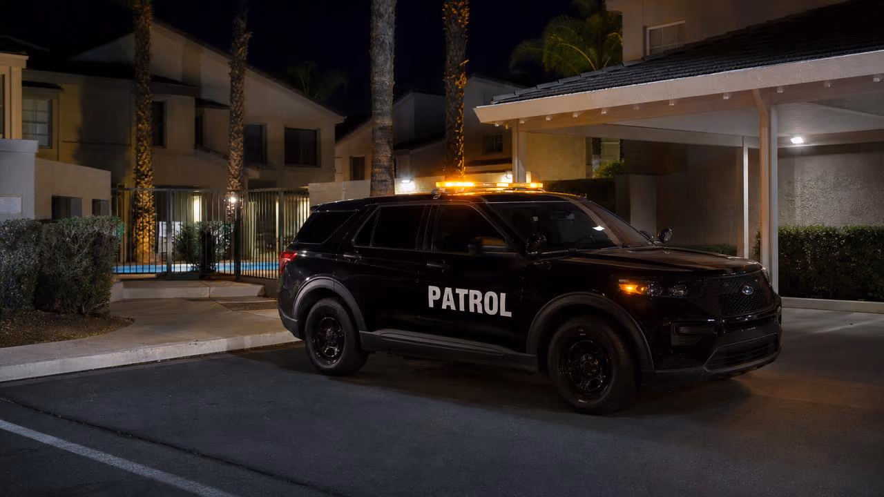 Apartment patrol near me Natomas — Stormhammer SUV at Natomas apartment community, Truxel Road, 95834